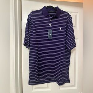 Polo Golf by Ralph Lauren Men's Purple Striped Shirt